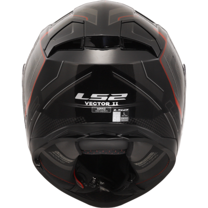 LS2 FF811 VECTOR II ALIZER BLACK RED