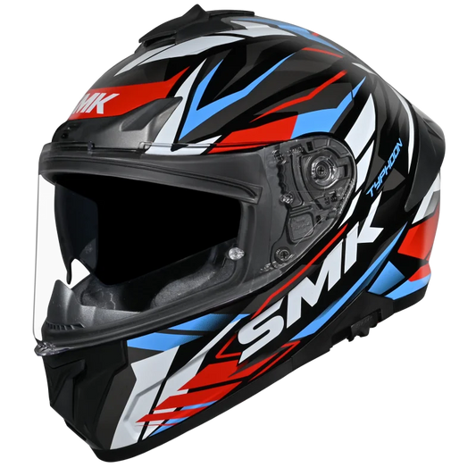 SMK Typhoon Rival Black White Red [213] - Full Face Helmet
