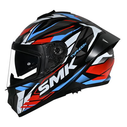 SMK Typhoon Rival Black White Red [213] - Full Face Helmet