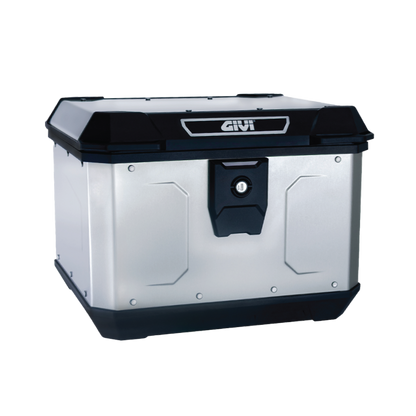 Motorcycle aluminium topbox 47 Litres with key