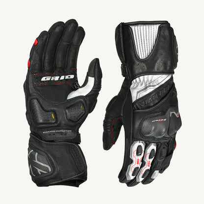 Viaterra Grid MK3 - Full Gauntlet Motorcycle Riding Gloves