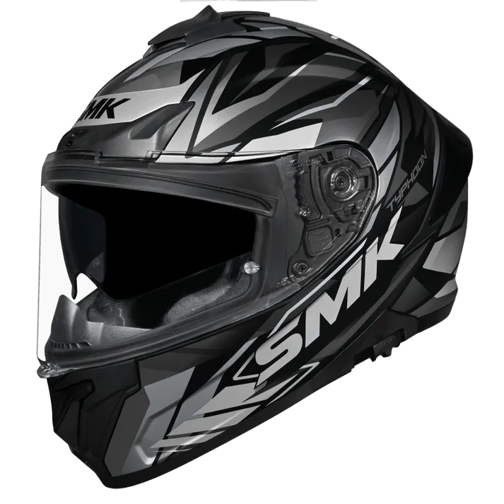 SMK Typhoon Rival Black Grey Grey [266] - Full Face Helmet