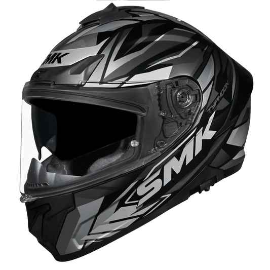 SMK Typhoon Rival Black Grey Grey [266] - Full Face Helmet