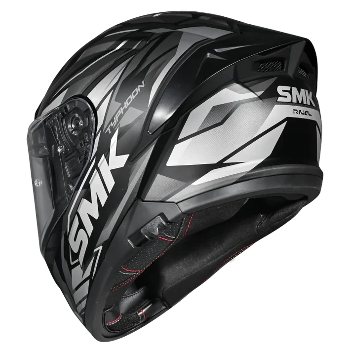 SMK Typhoon Rival Black Grey Grey [266] - Full Face Helmet