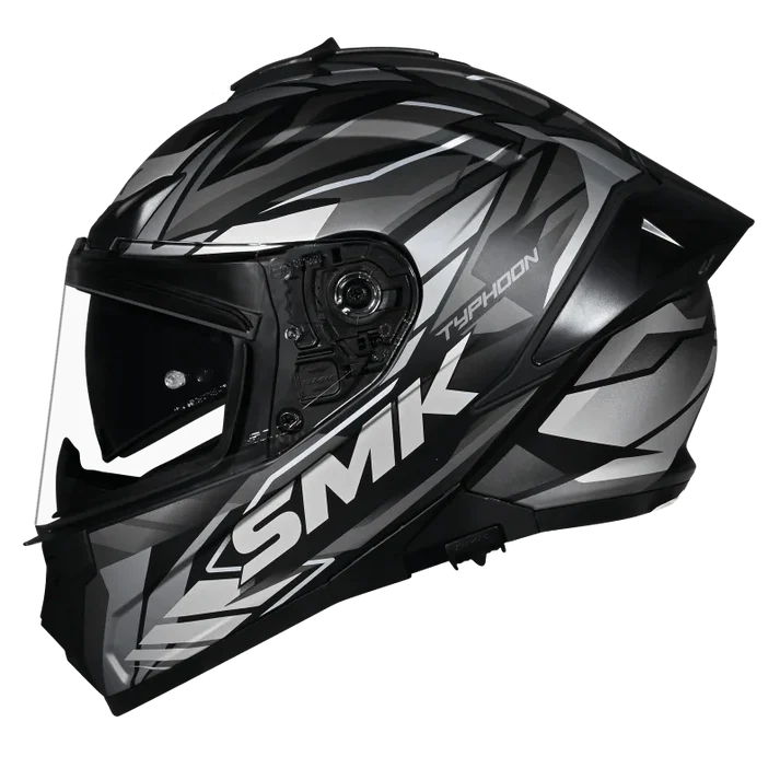 SMK Typhoon Rival Black Grey Grey [266] - Full Face Helmet