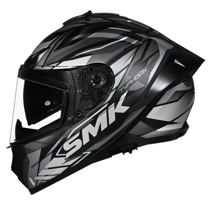 SMK Typhoon Rival Black Grey Grey [266] - Full Face Helmet