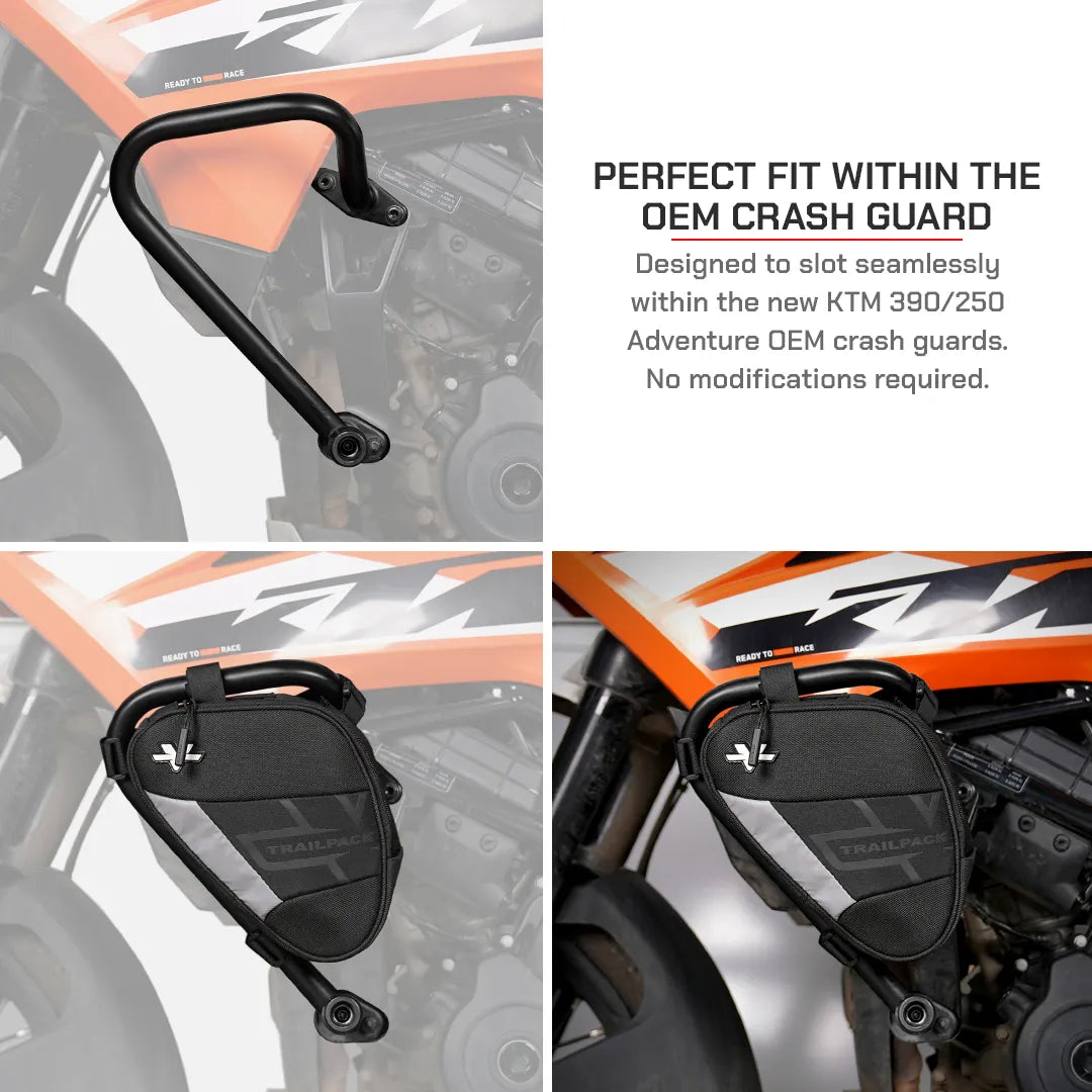 Motorcycle trailpack black for ktm / enduro 250 / 390 2025 model 