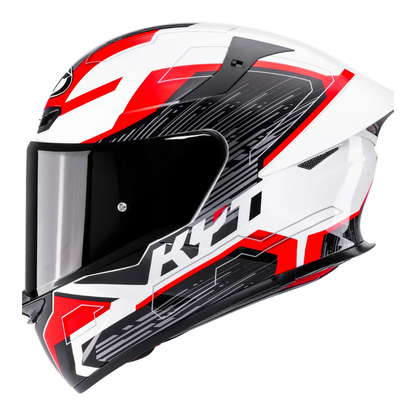 KYT TT Revo Speeding White Red