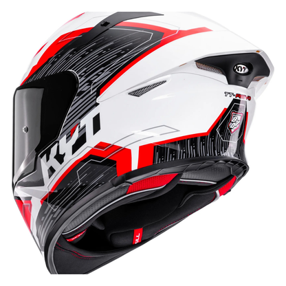 KYT TT Revo Speeding White Red