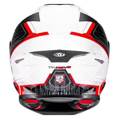 KYT TT Revo Speeding White Red