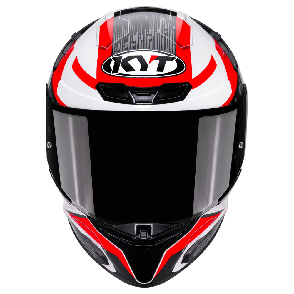 KYT TT Revo Speeding White Red