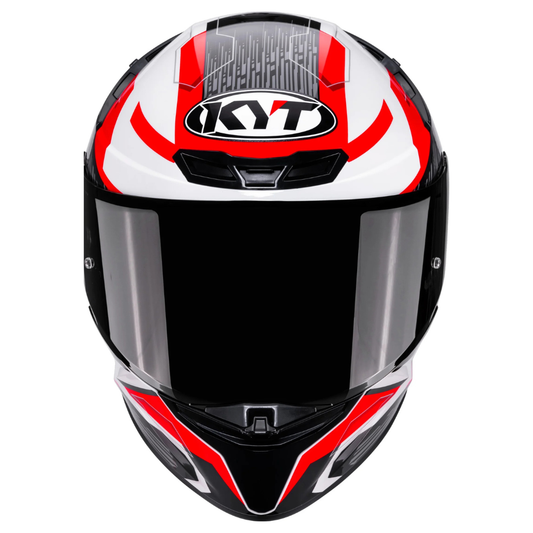 KYT TT Revo Speeding White Red