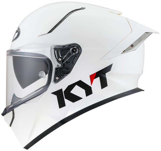 Motorcycle full face solid white helmet - dual visor ECE / Dot