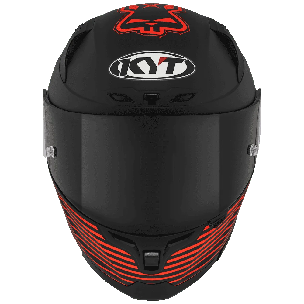 Motorcycle riding Black with red text graphic helmet ISI certified