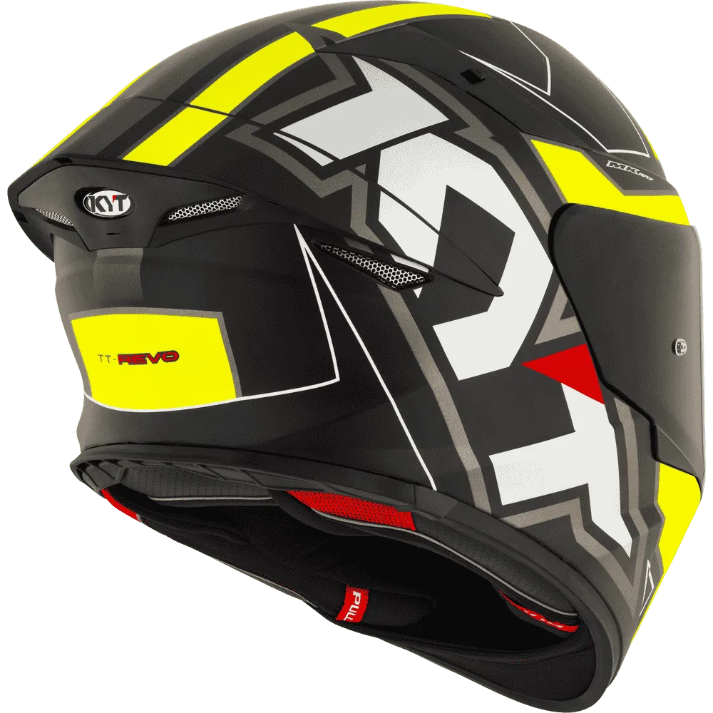 Motorcycle black neon white geometric graphics helmet