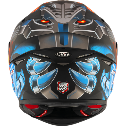 Motorcycle full face matt finish helmet - fire and ice from machine steel claw graphic - ece 22.06 / ISI 