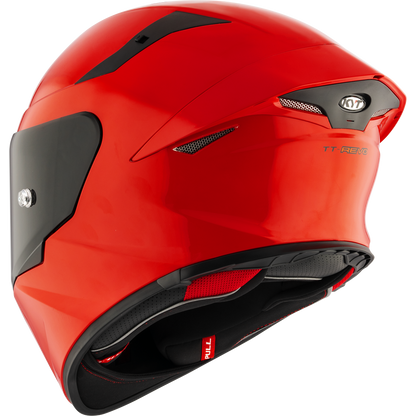Motorcycle full face glossy red helmet ece 22.06 / ISI / 6 point vent - aero max