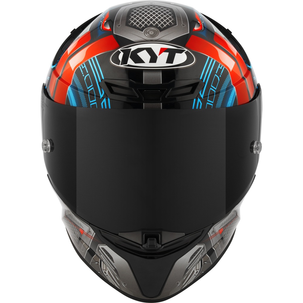 Motorcycle full face helmet black blue red grey electro hi tech synchrotron graphical - ece / ISI 