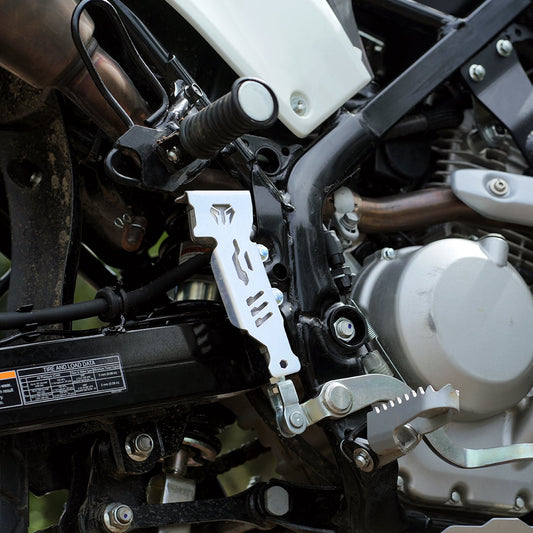 Motorcycle aluminium rear break liquid / master cylinder protector for kawasaki klx 230