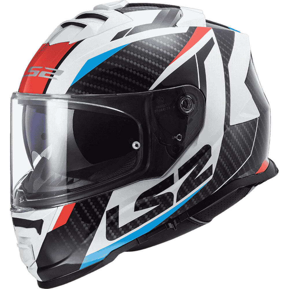 motorcycle LS2 racer carbon finish helmet FF800