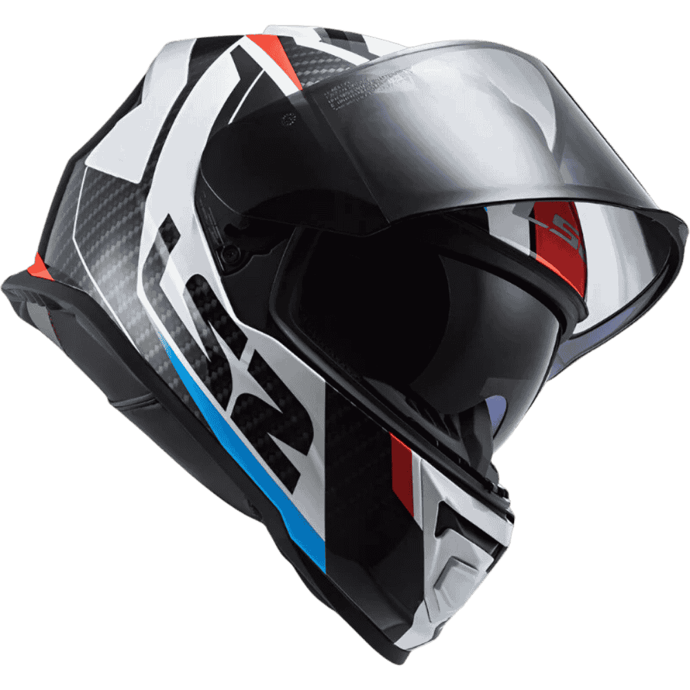 motorcycle LS2 racer carbon finish helmet FF800