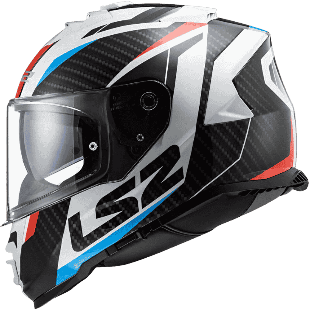 motorcycle LS2 racer carbon finish helmet FF800