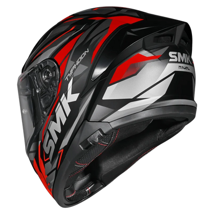 SMK Typhoon Rival Black Grey Red [263] - Full Face Helmet