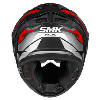 SMK Typhoon Rival Black Grey Red [263] - Full Face Helmet