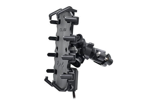 motorcycle phone/mobile mount fast charging and vibration damper black claw type