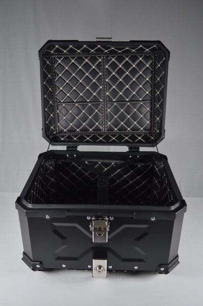 Moto Vanguard Aluminum Top Box 55 Ltr – Black