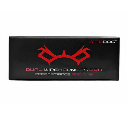 Motorcycle aux/fog lights dual switch wire harness for maddog dual switch