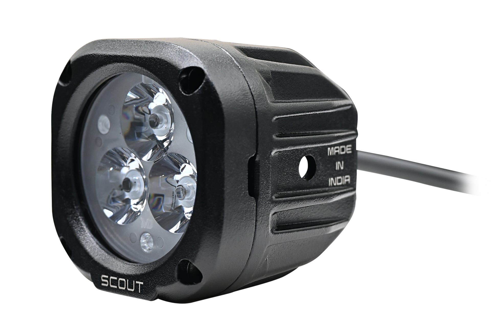 Motorcycle fog/aux light square case 2800 lumens