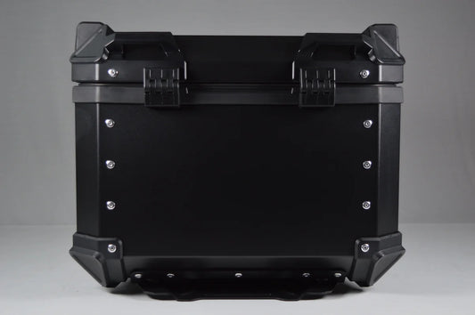 Motorcycle lugagge top box 55 litres black  aluminium built