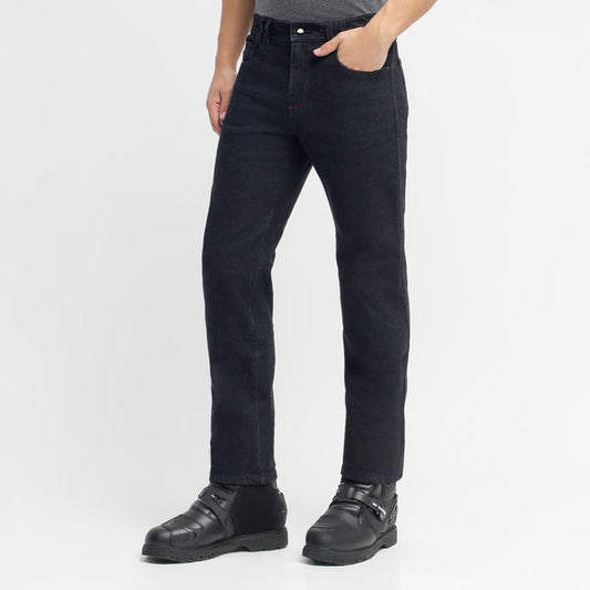 Motorcycle riding denim with armalith tough denim D3O armour asphalt black colour 