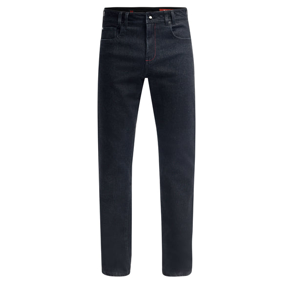 Motorcycle riding denim with armalith tough denim D3O armour dark blue colour 