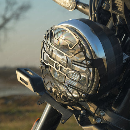 Motorcycle headlight grill black for royal enfield bear 650 