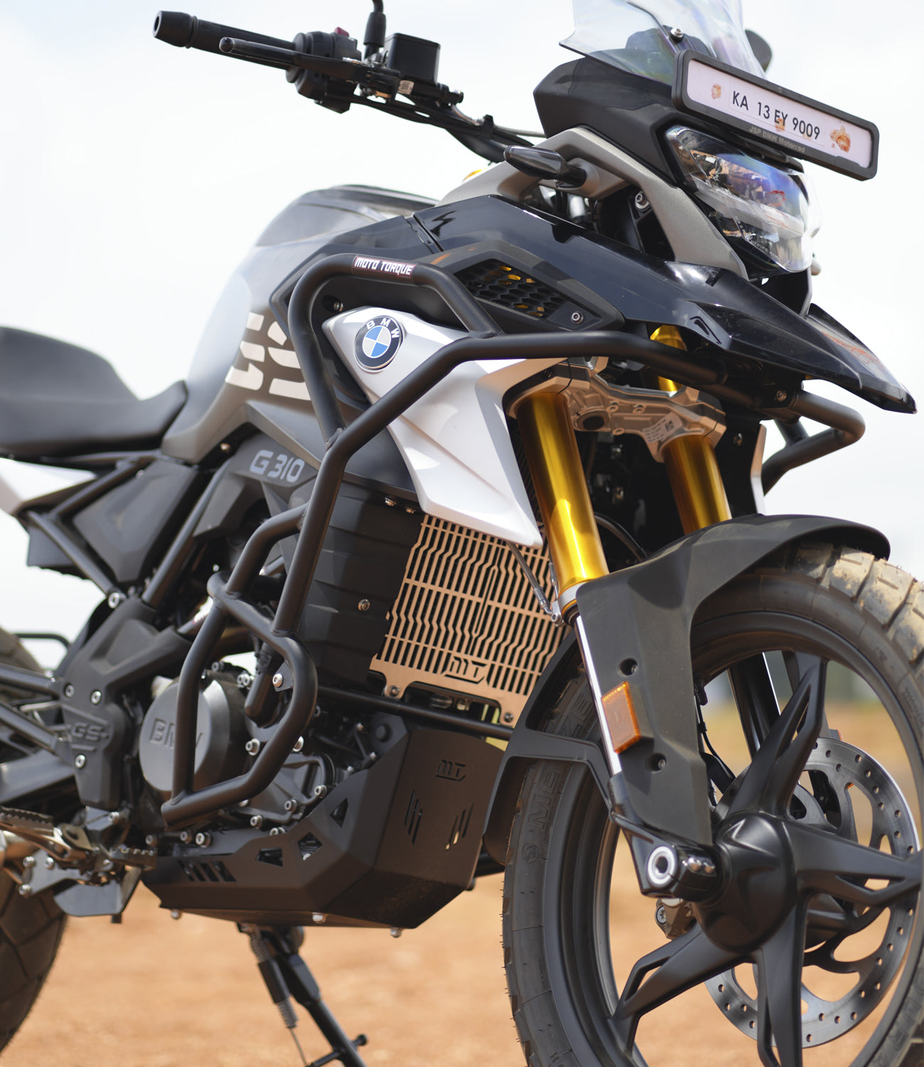 Motorcycle crash guard black for bmw g310 gs