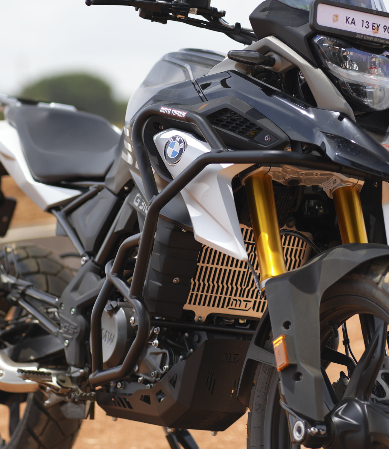 Motorcycle crash guard black for bmw g310 gs