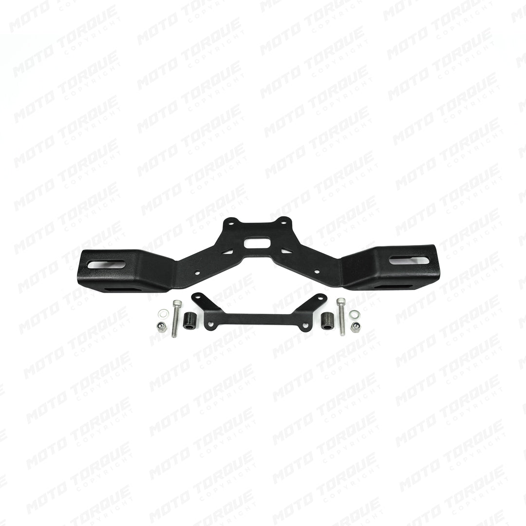 Motorcycle fog / aux light mount for bear 650 black