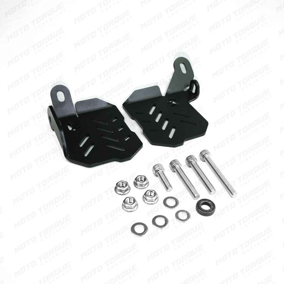 Motorcycle footrest for pillion comfort black for royal enfield bear 650