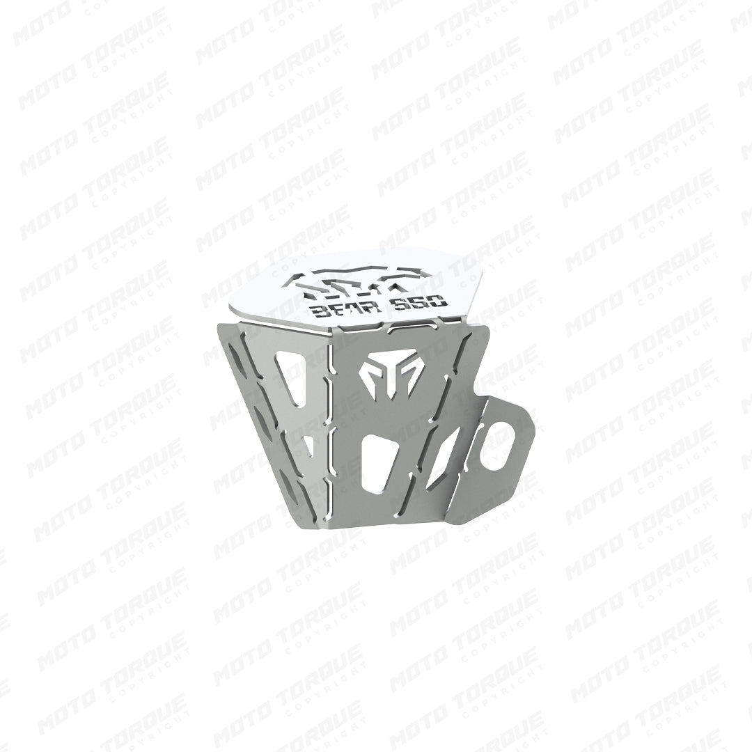 Motorcycle reservoir / brake fluid oil guard stainless steel for royal enfield bear 650
