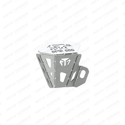 Motorcycle reservoir / brake fluid oil guard stainless steel for royal enfield bear 650