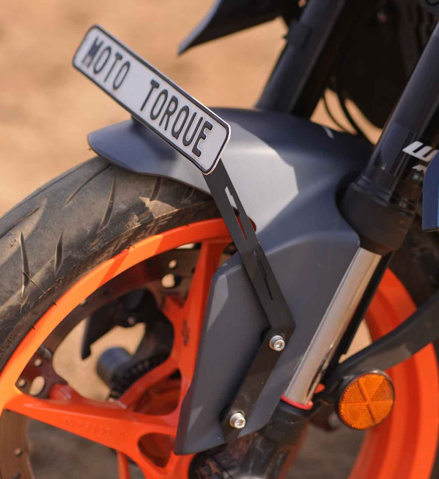 Motorcycle number plate holder black for ktm duke 250/390 