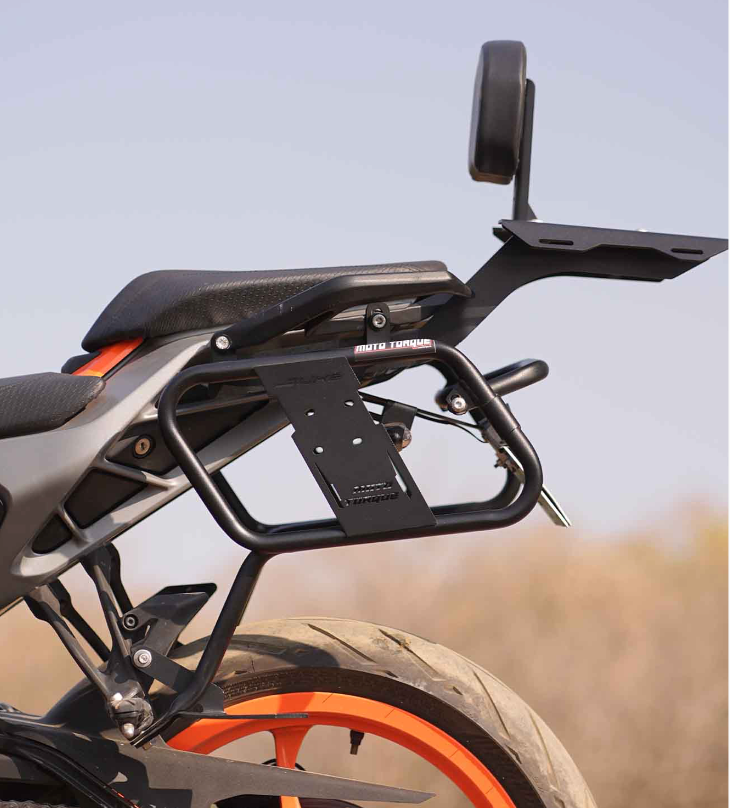 Motorcycle saddle luggage stay black for ktm duke 250/390 