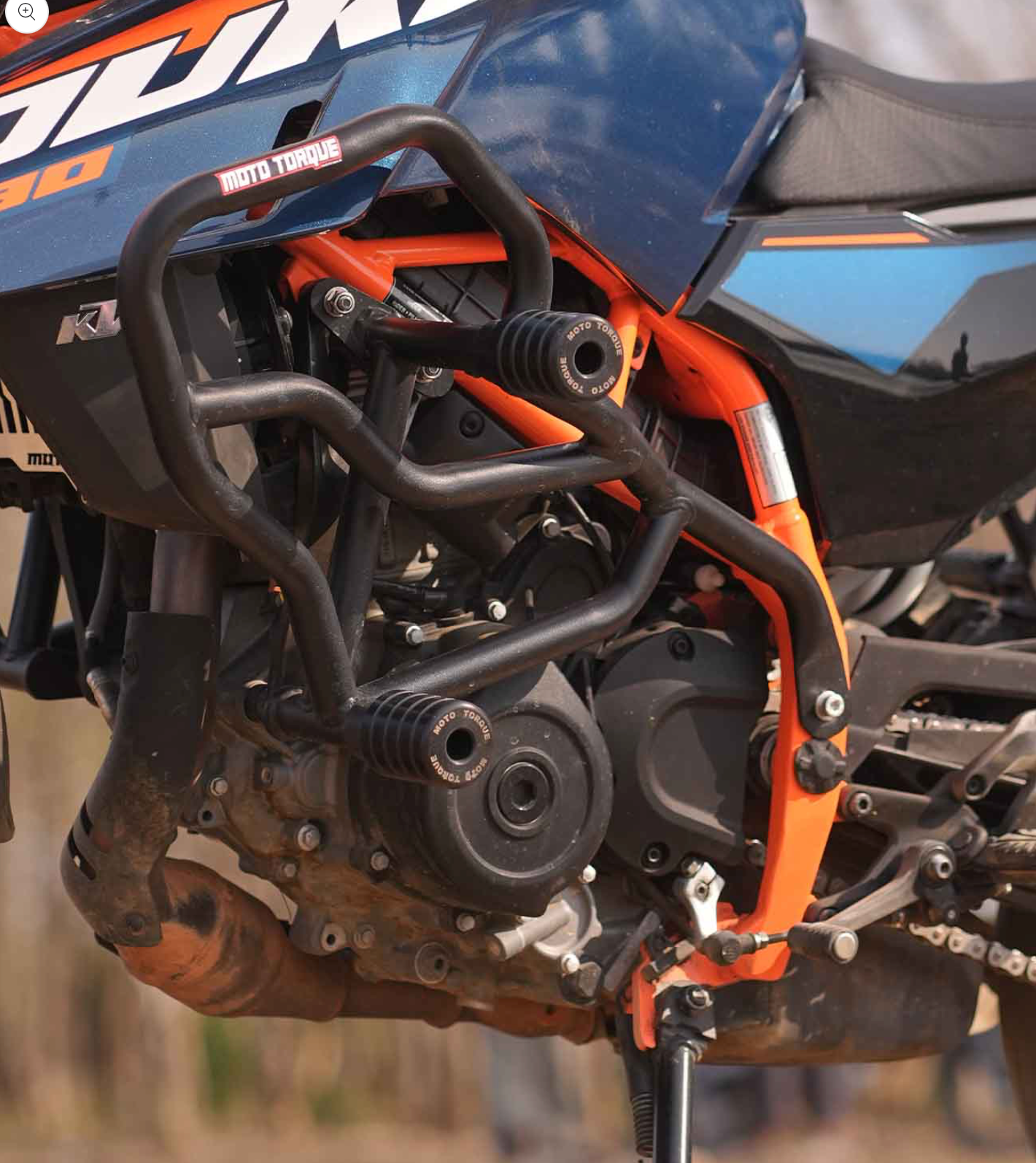 Motorcycle crash guard black for KTM duke 250/390 