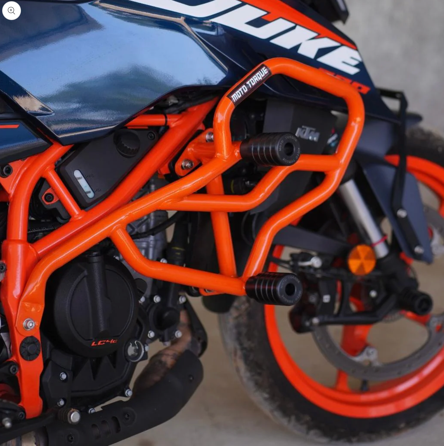 Motorcycle crash guard orange for KTM duke 250/390 