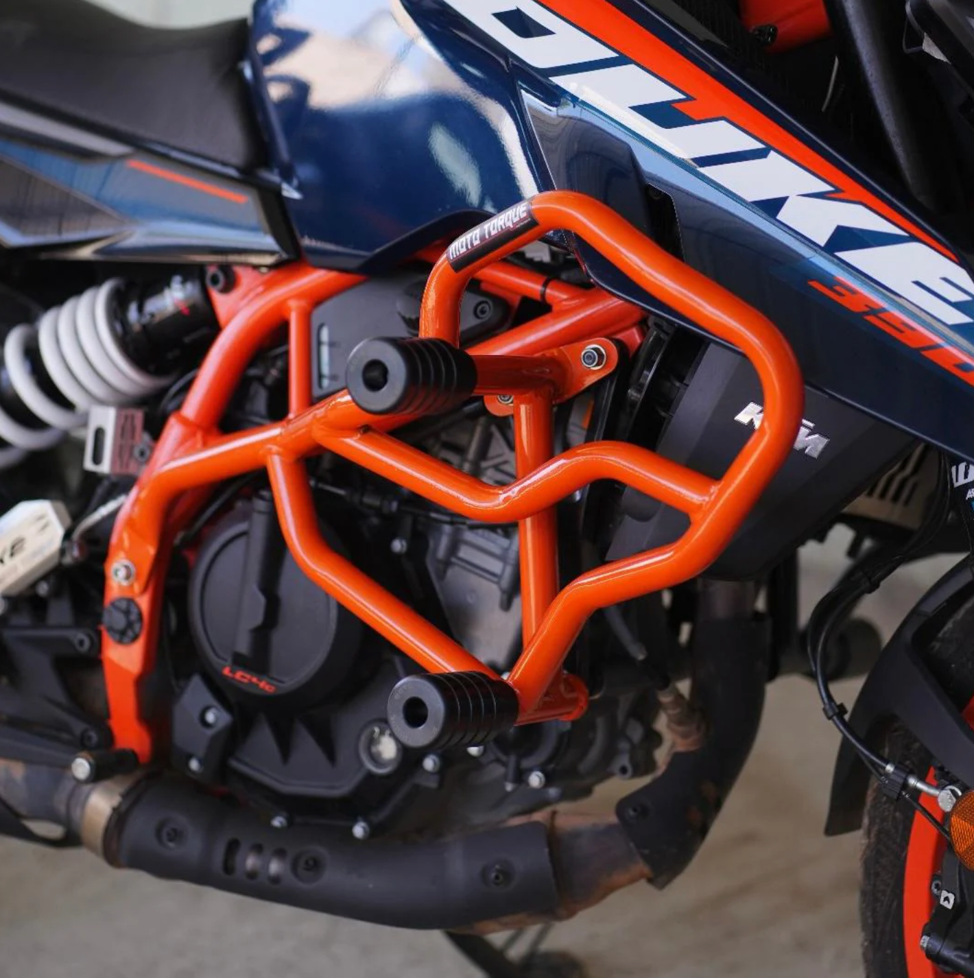 Motorcycle crash guard orange for KTM duke 250/390 