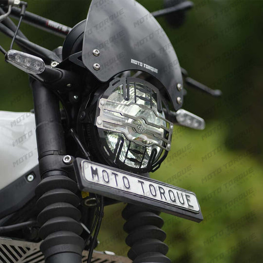 motorcycle headlight grill black for royal enfield guerilla 450 