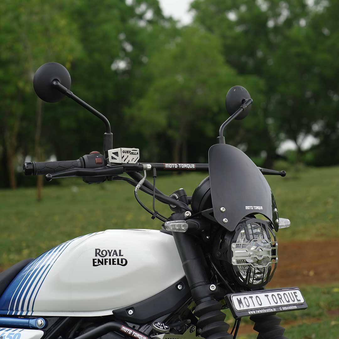 Motorcycle black handlebar for royal enfield guerilla 450