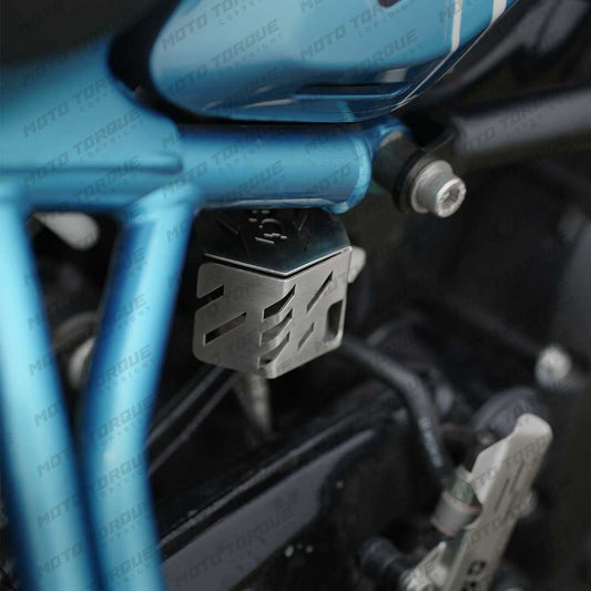 Motorcycle reservoir oil guard / break liquid protector - royal enfield Guerilla 450 